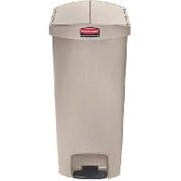 (obrázek pro) Plastový odpadkový koš STEP ON – 68 l – béžový – Rubbermaid