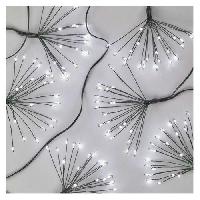 LED světelný řetěz - svítící trsy, nano, 8 m, vnitřní, studená bílá, časovač (obrázek pro) LED světelný řetěz - svítící trsy, nano, 8 m, vnitřní, studená bílá, časovač
