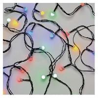 (obrázek pro) LED vánoční cherry řetěz - kuličky, 8 m, venkovní i vnitřní, multicolor, časovač