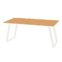 (obrázek pro) Kancelářský stůl Manutan Shape, 180 x 80 x 75 cm, šikmé provedení, podnoží bílé, buk