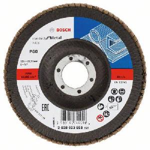 (obrázek pro) Bosch - Lamelový brusný kotouč X431, Standard for Metal 125 mm, 22,23 mm, 80, 10 BAL