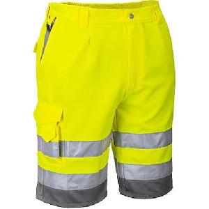 (obrázek pro) Reflexní kraťasy Hi-Vis, žlutá/šedá, vel. S