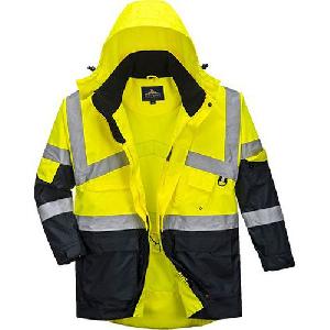 (obrázek pro) Reflexní nepromokavá bunda Unit Pro Hi-Vis, žlutá/modrá, vel. S