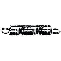 Spirální tažná pružina s anglickým okem DIN 2097 Pružinová ocel Pozinkované 0,8X7,7X50MM