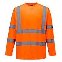 Reflexní tričko s dlouhým rukávem Plus Hi-Vis, oranžové, vel. 3XL