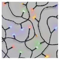 LED vánoční řetěz, 12 m, venkovní i vnitřní, multicolor, časovač